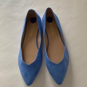Light blue faux suede skimmer flats by Restricted size 8.5 Unused